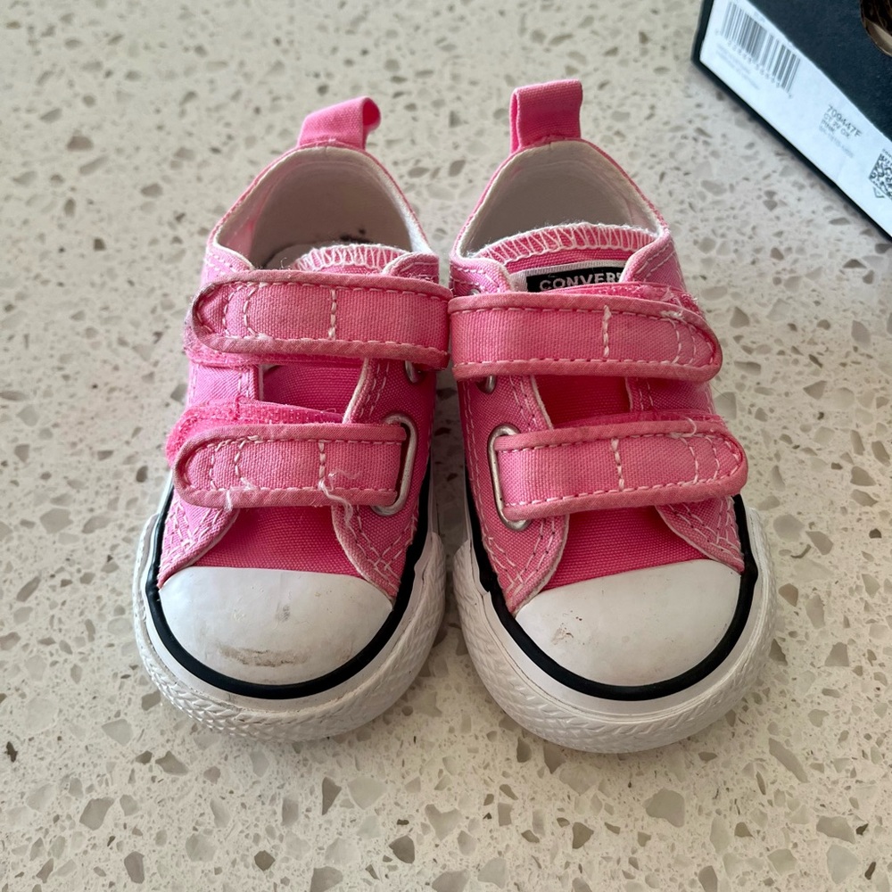 Pink Converse Shoes, Size 3